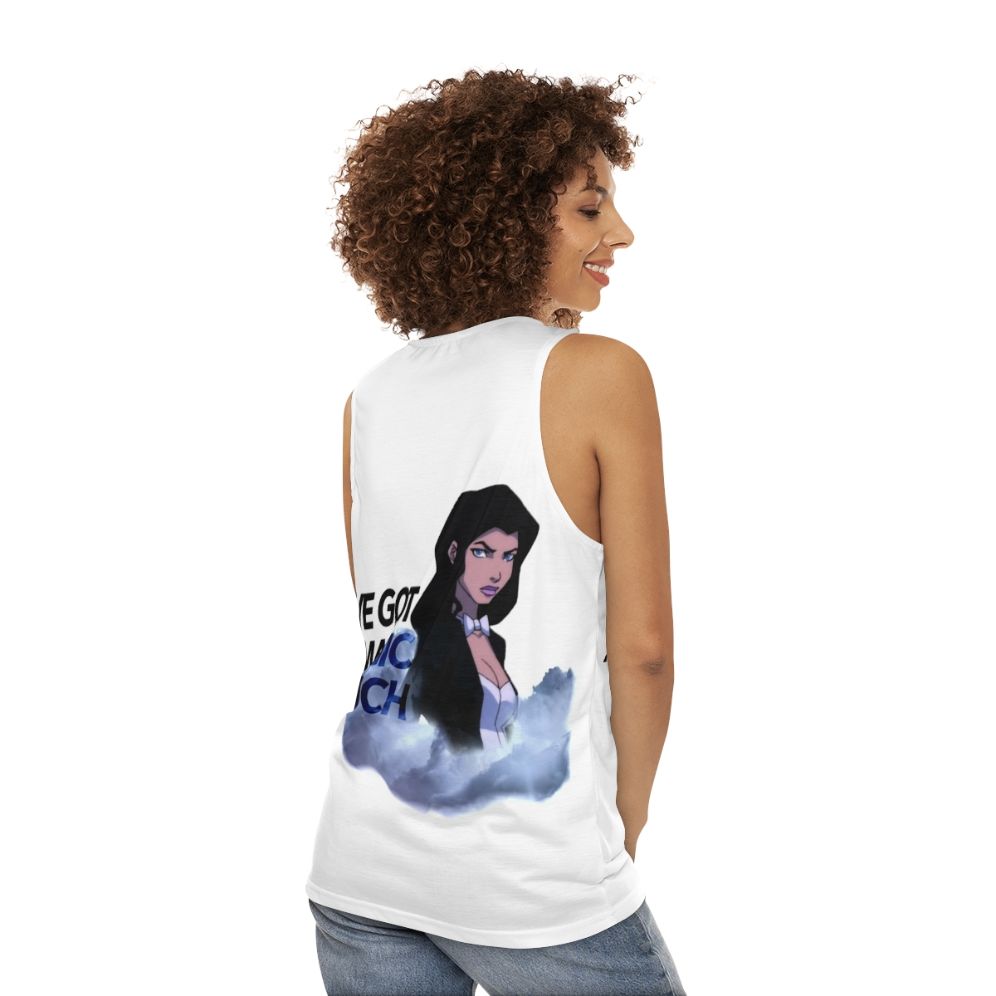 Zatanna magician cartoon superhero tank top - women back