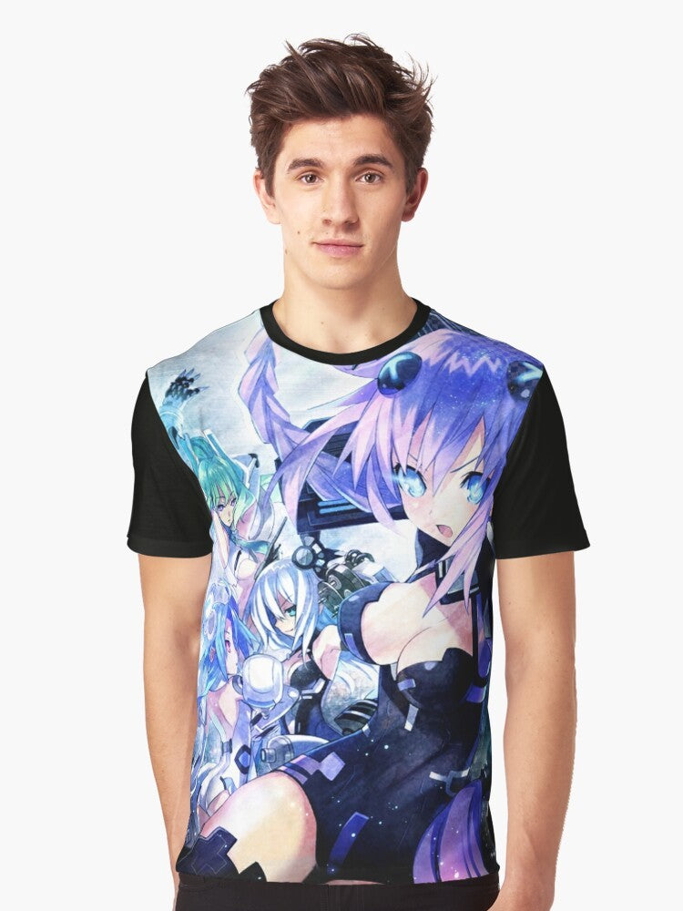 Hyperdimension Neptunia Neptune anime graphic design t-shirt - Men