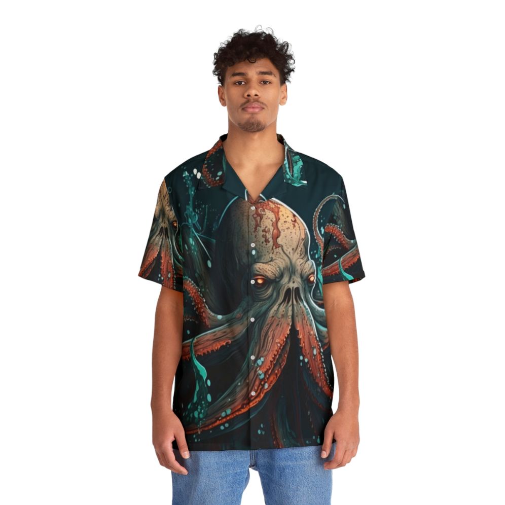 Mythical Sea Creatures Hawaiian Shirt - People Front