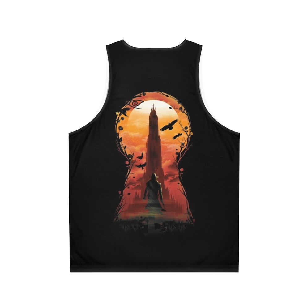 Unisex tank top with The Wind Through The Kyehole design - Back