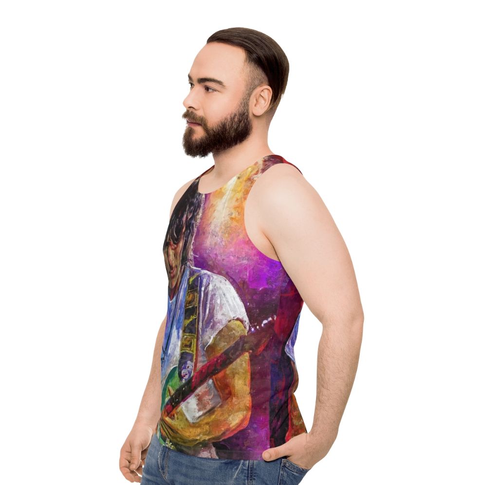 Jeff Beck art unisex tank top - men side