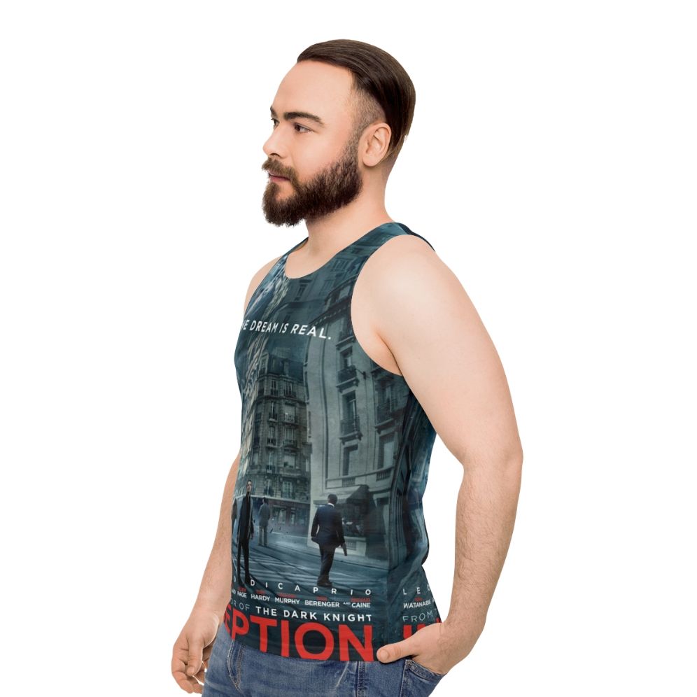 Unisex tank top inspired by the movie Inception - men side