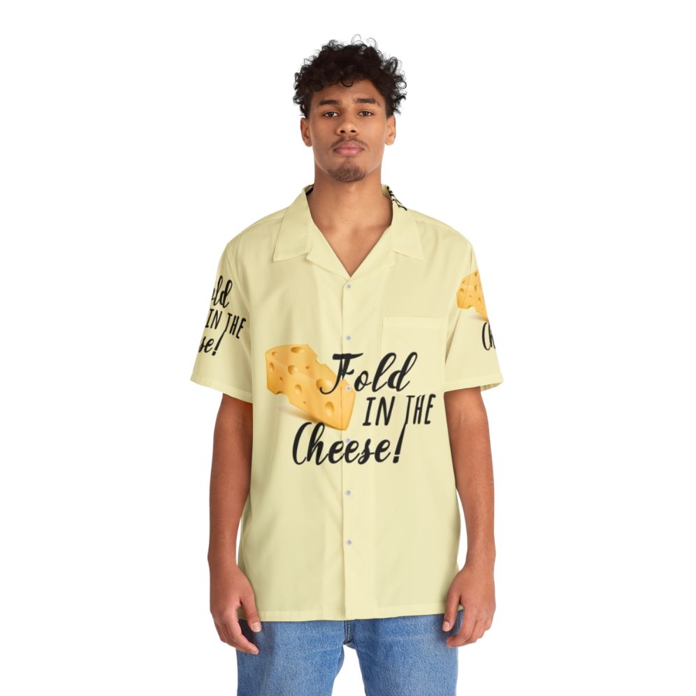 Fold In The Cheese Hawaiian Shirt 2 - Schitt's Creek inspired Hawaiian style shirt - People Front