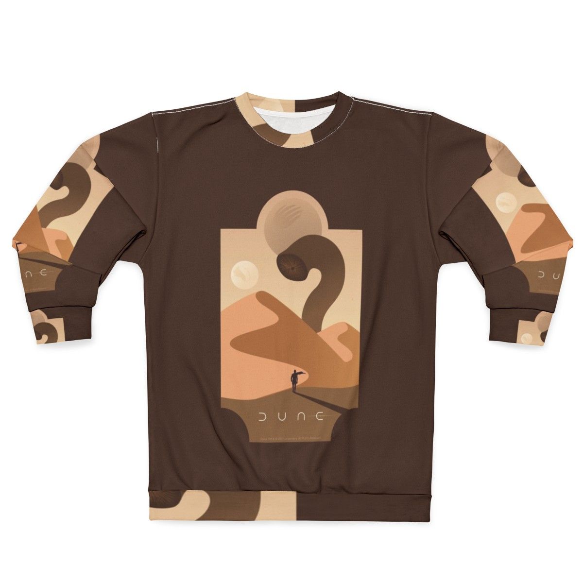 Arrakis Sandworm Sweatshirt featuring the iconic desert worm from the Dune universe