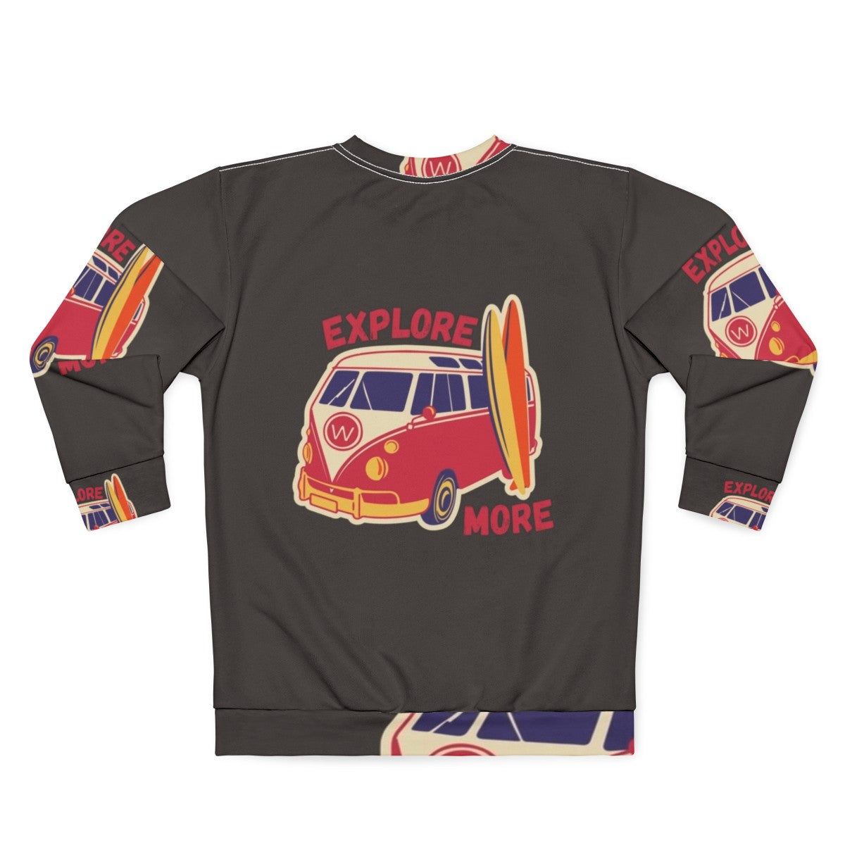 Retro Exploration Lifestyle Hobbies Sweatshirt - Back