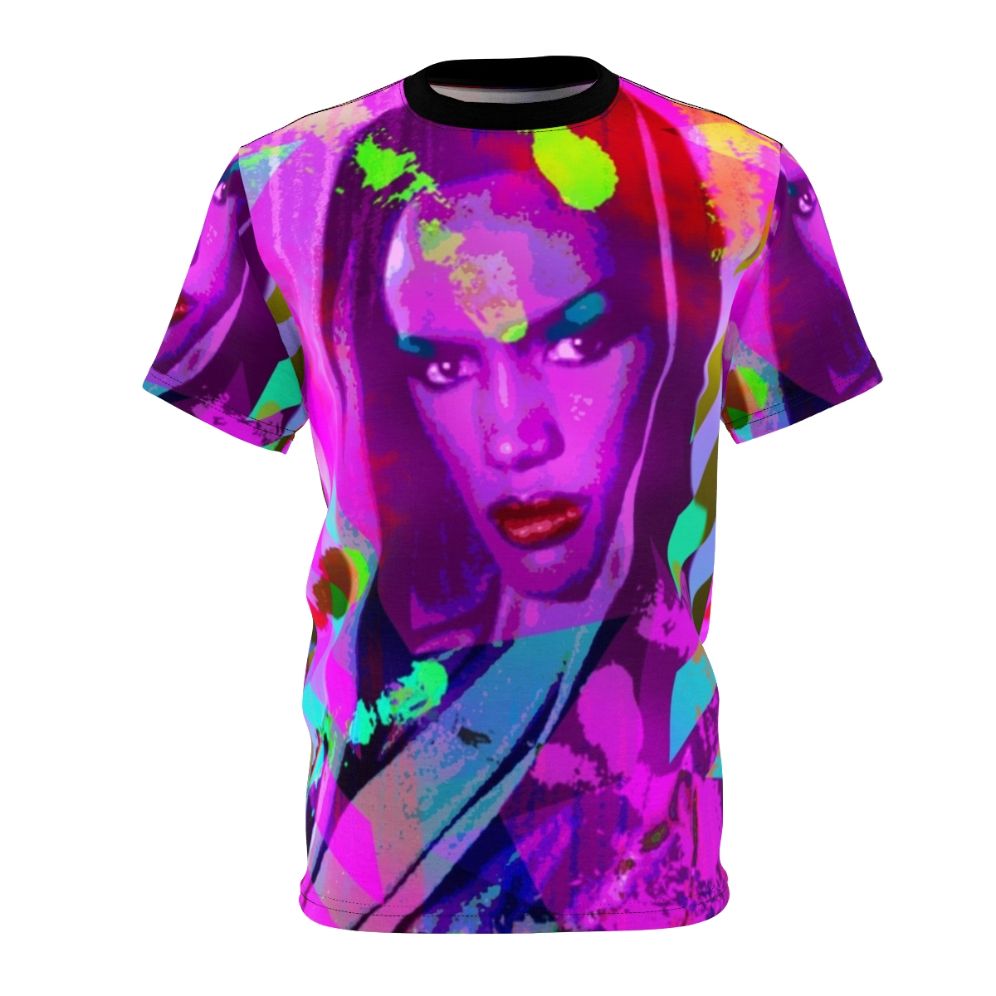 Vibrant and Stylish AOP T-Shirt Featuring the Iconic Grace Jones