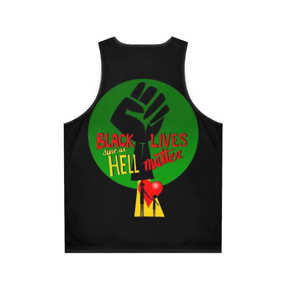 Black Lives Matter Equality Unisex Tank Top - Back