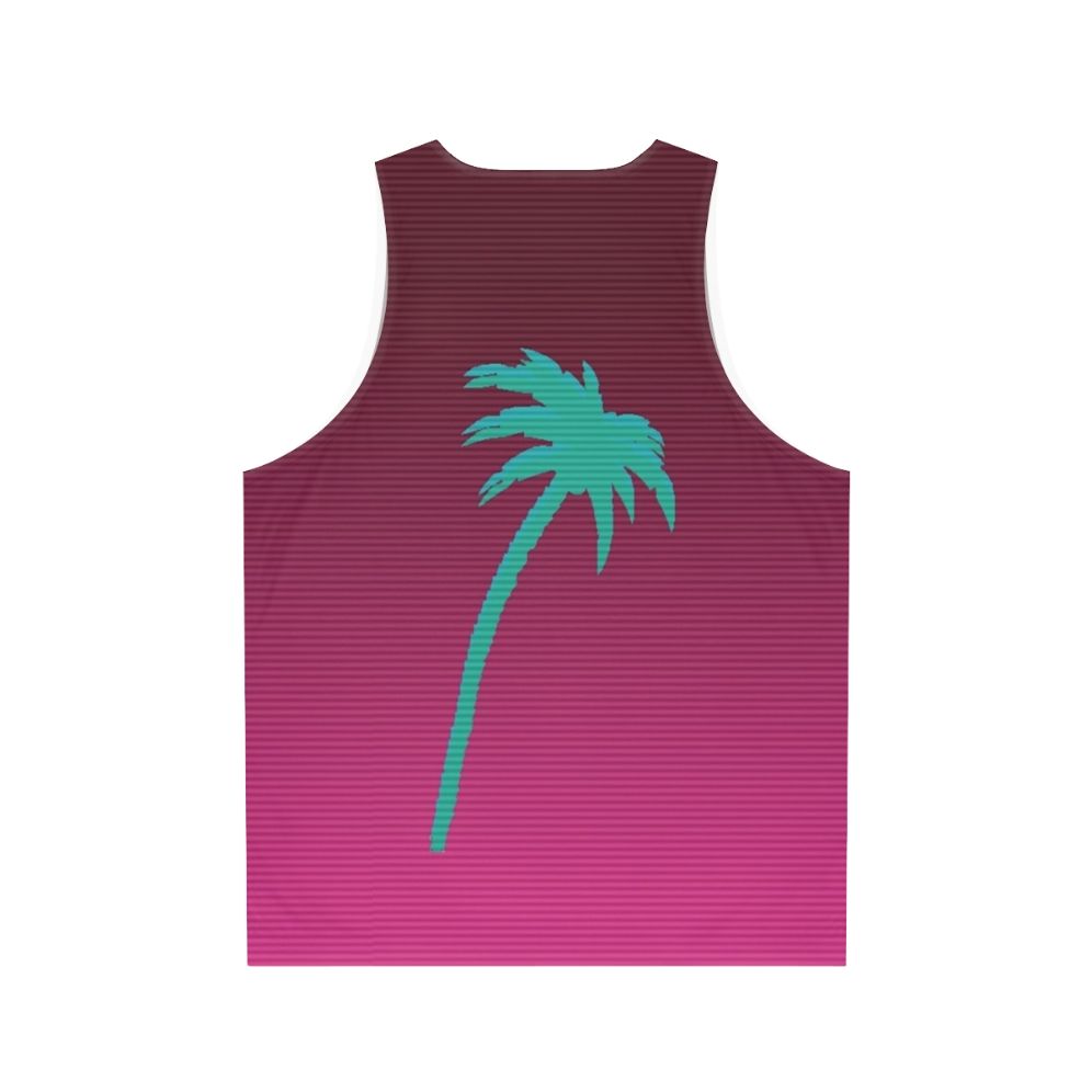 Hotline Miami Palmtree Unisex Tank Top - Back