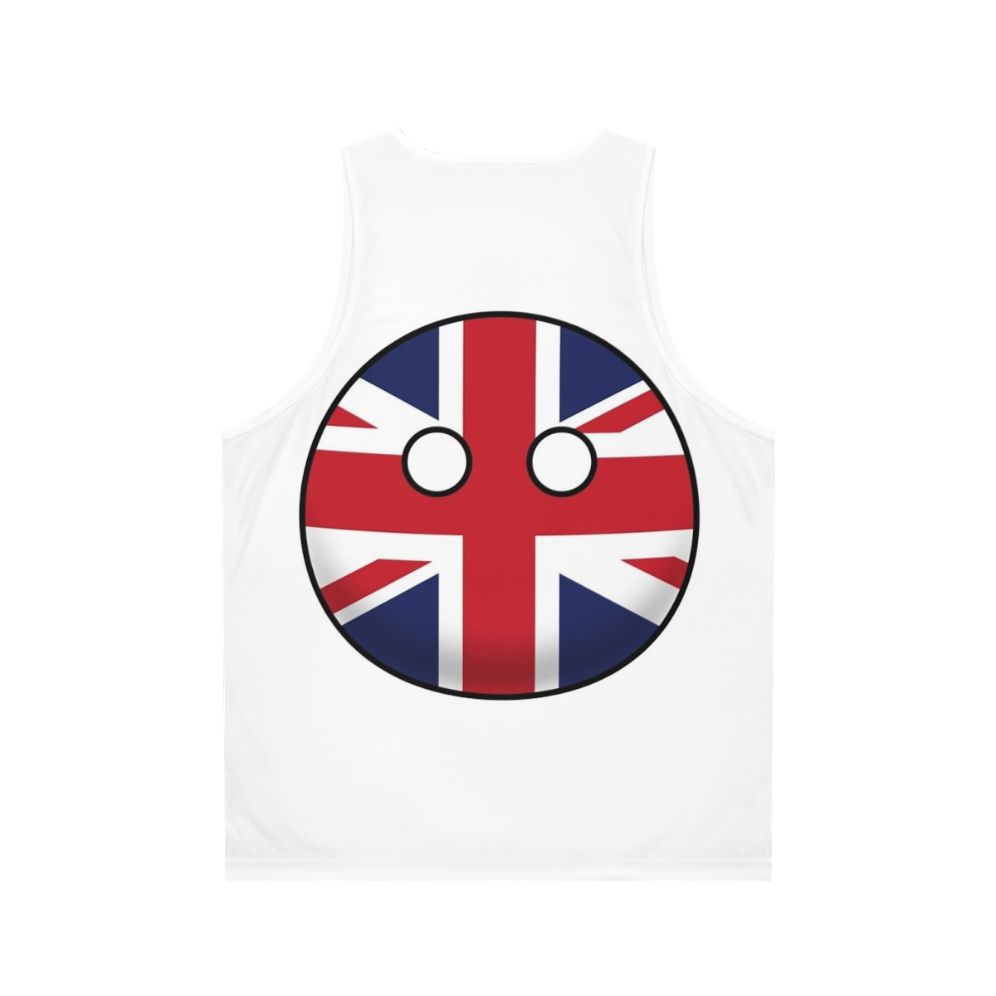 United Kingdom Countryball Unisex Tank Top - Back