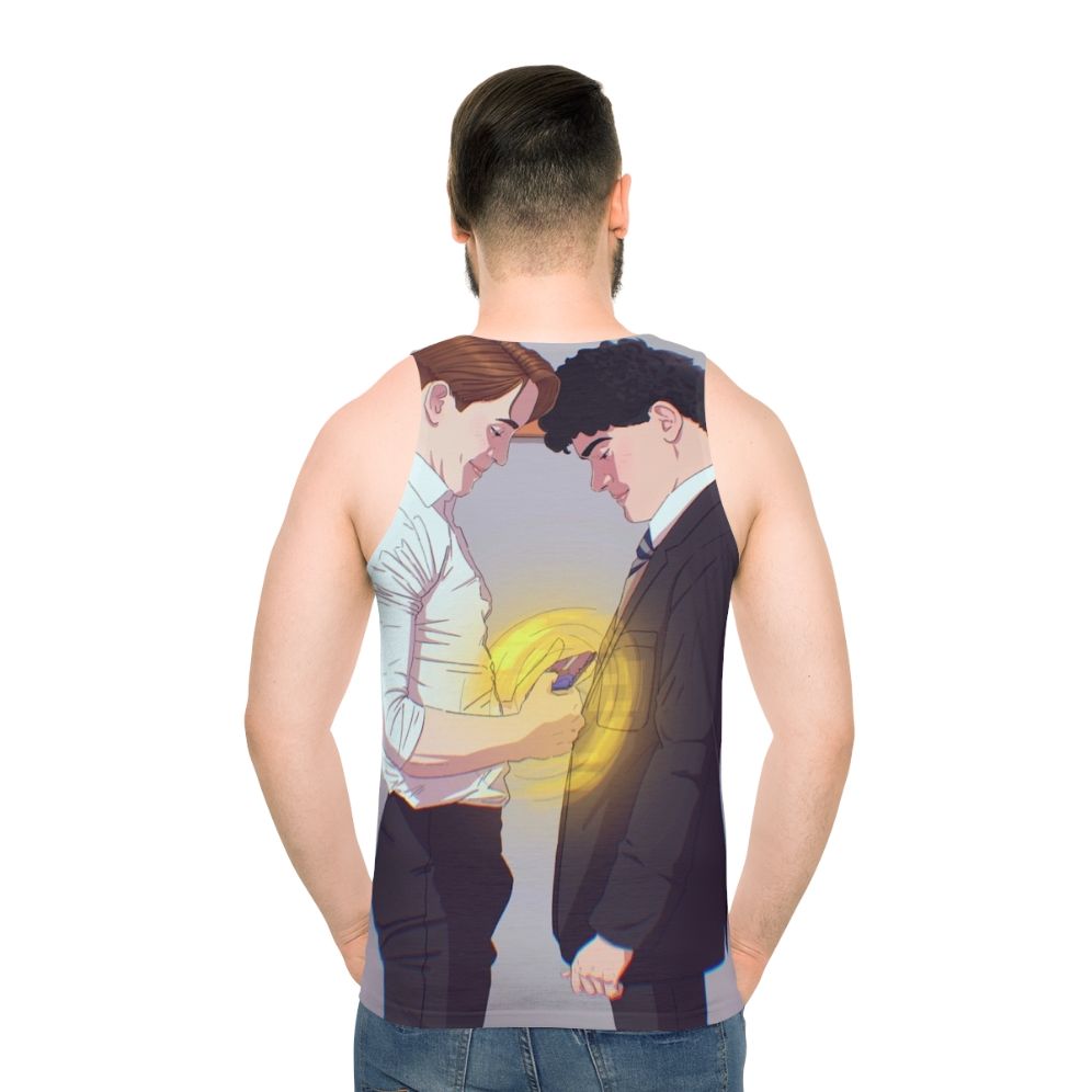 Heartstopper Unisex Tank Top - men back