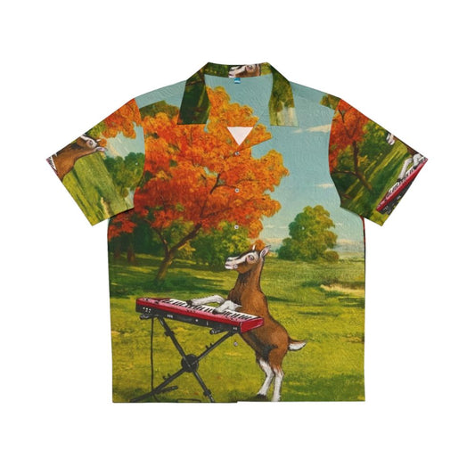 Charming Hawaiian Shirt with Country Music Motifs