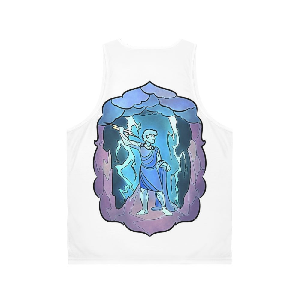 Stained Glass Zeus Unisex Tank Top - Back