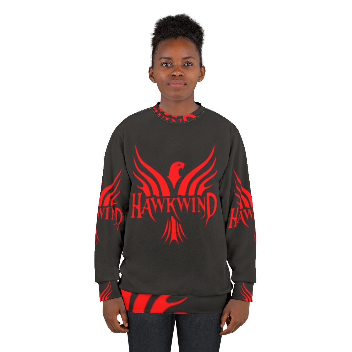 Hawkwind Band Logo Heavy Metal Sweatshirt - women