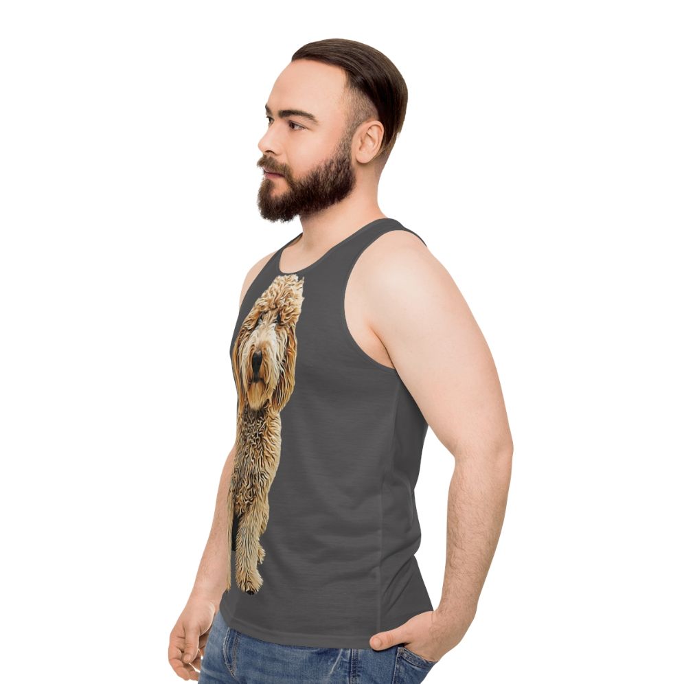 Labradoodle and Goldendoodle Unisex Tank Top - men side