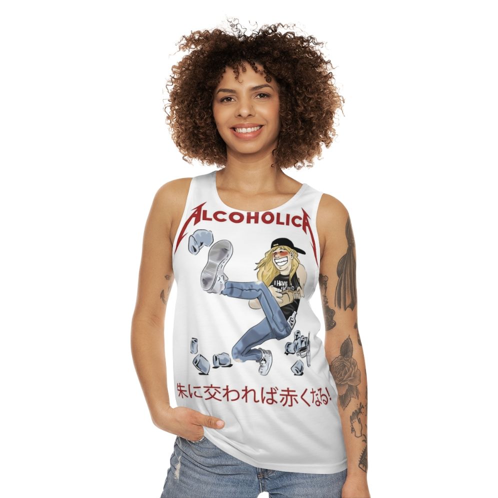 Alcoholica band logo unisex tank top - women