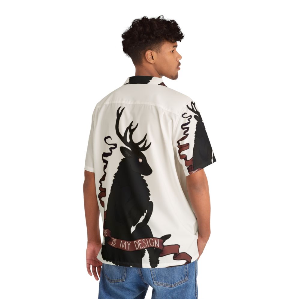 Hannibal Lecter Hawaiian shirt with stag design - People Back