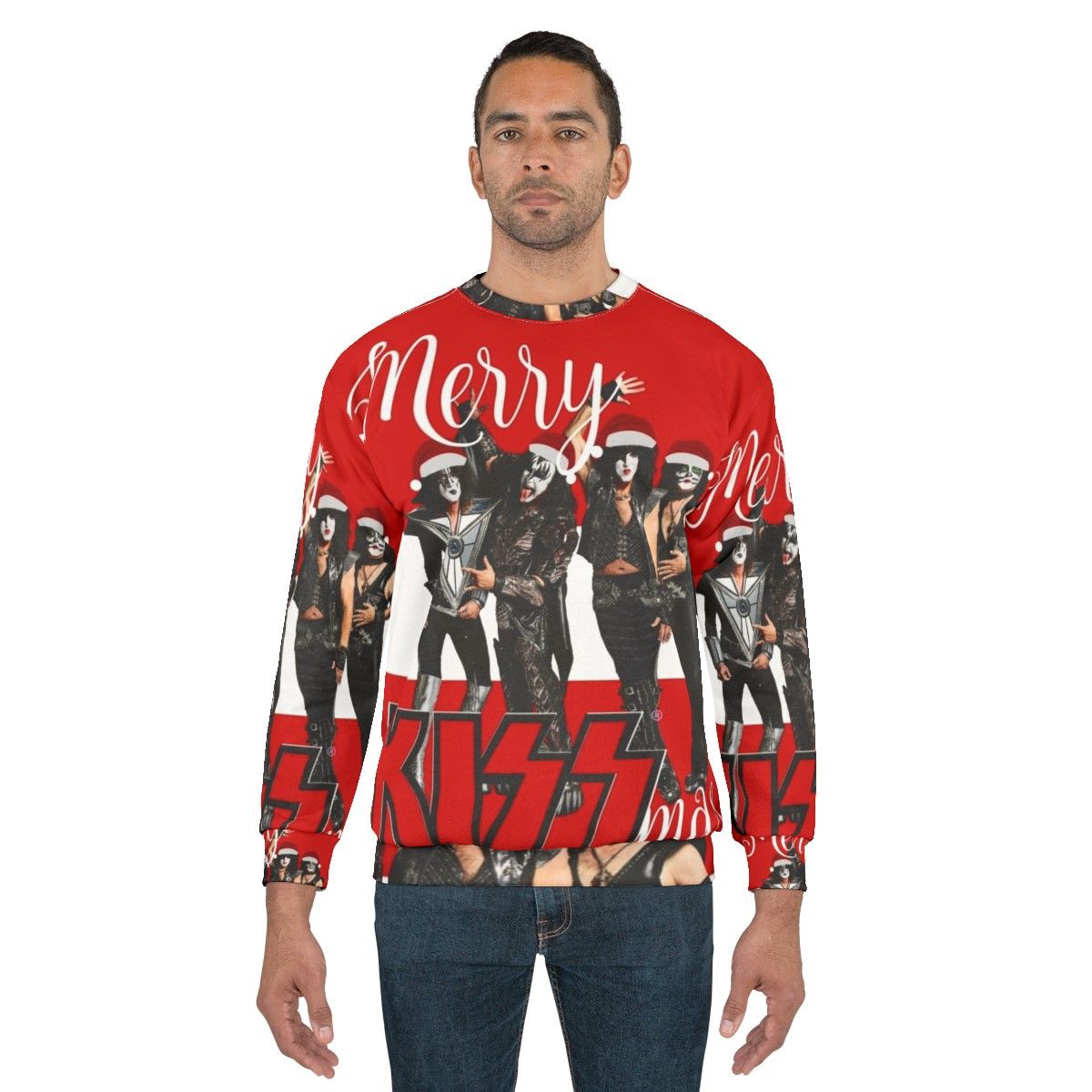 Kiss Band Merry Kissmas 2020 Holiday Sweatshirt - men