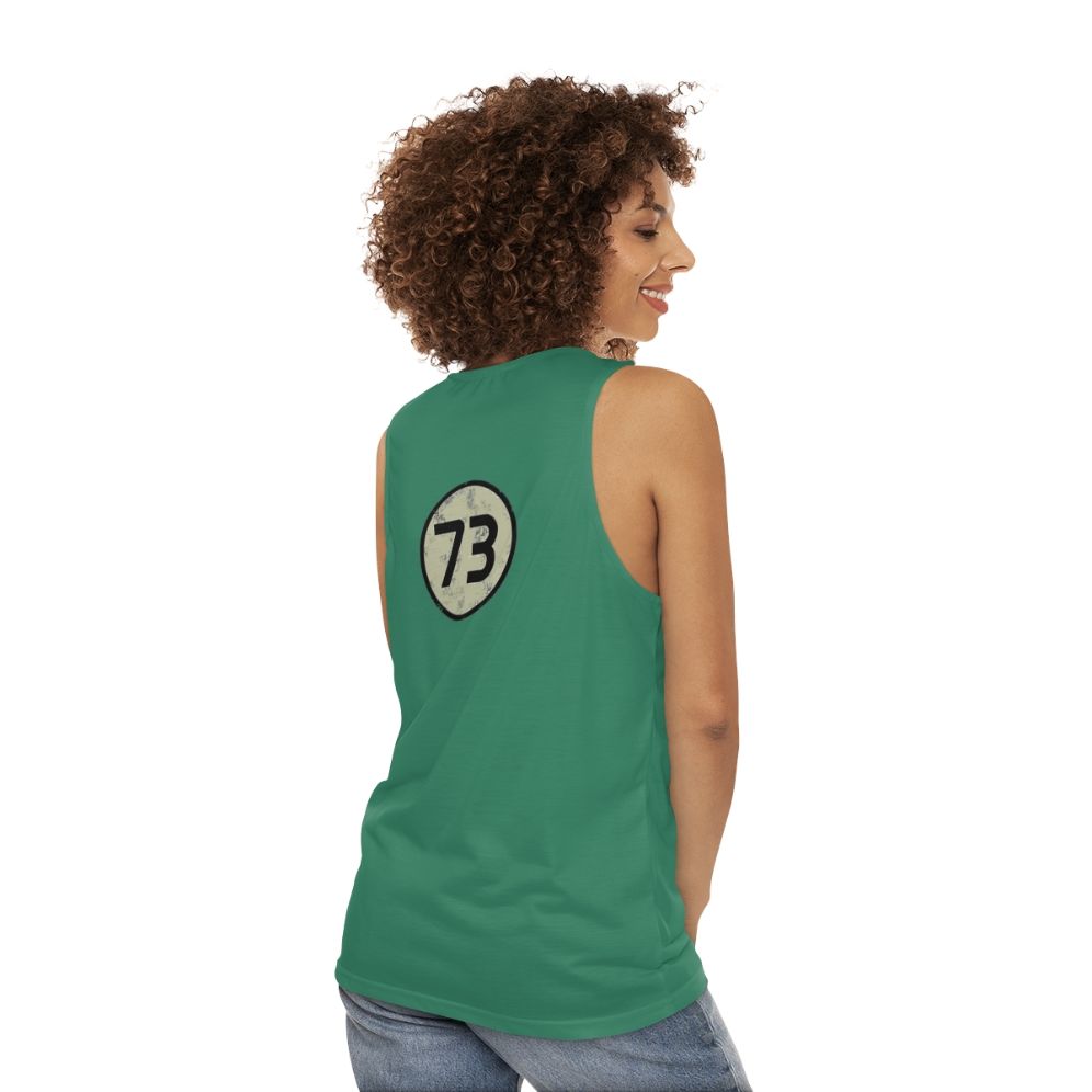 Sheldon Big Bang Theory Unisex Tank Top - women back