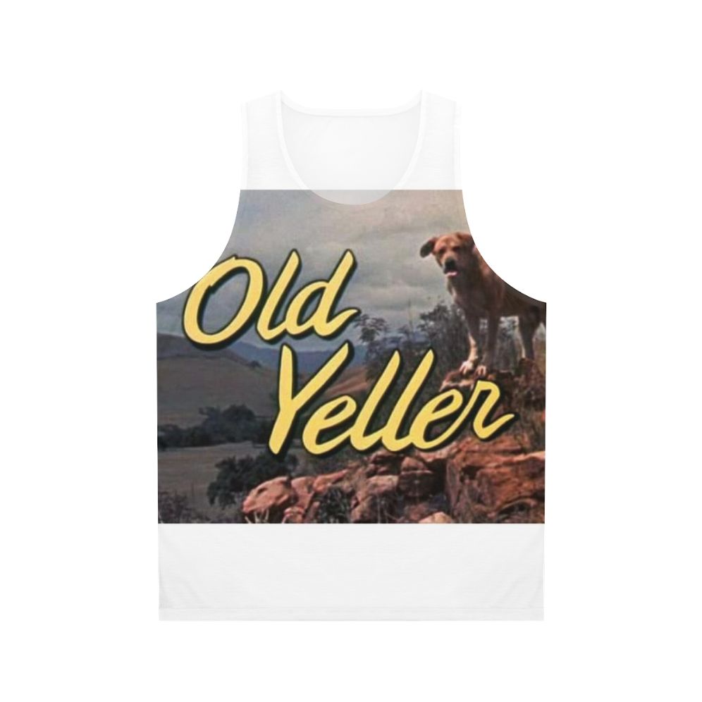 Old Yeller Unisex Tank Top with Filthy Frank and Dog Movie Meme Design