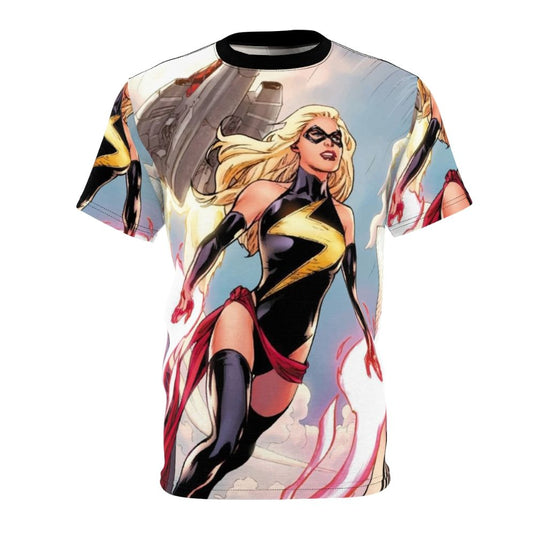 Empowered women's t-shirt with Carol Danvers inspired design