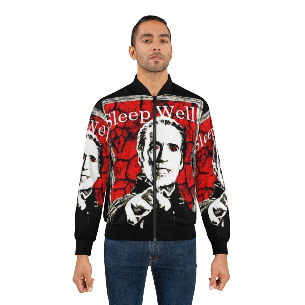 Dracula-inspired bomber jacket with horror movie graphics - Lifestyle