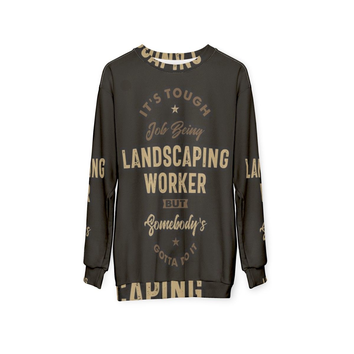 Landscaping Worker Wearing Durable Sweatshirt - hanging