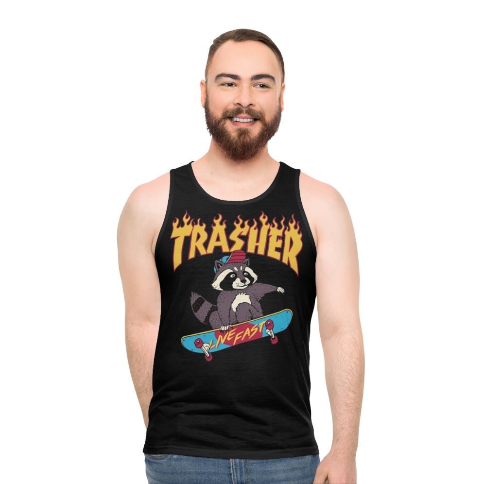 Trasher Unisex Retro Skateboarding Tank Top - men