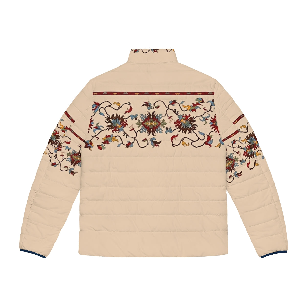 Armenian Traditional Art 2.0 Puffer Jacket featuring ancient Armenian designs and patterns - Back