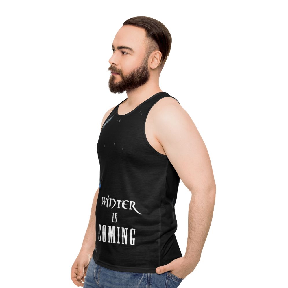 Unisex 'Winter Is Coming' Game of Thrones Inspired Tank Top - men side