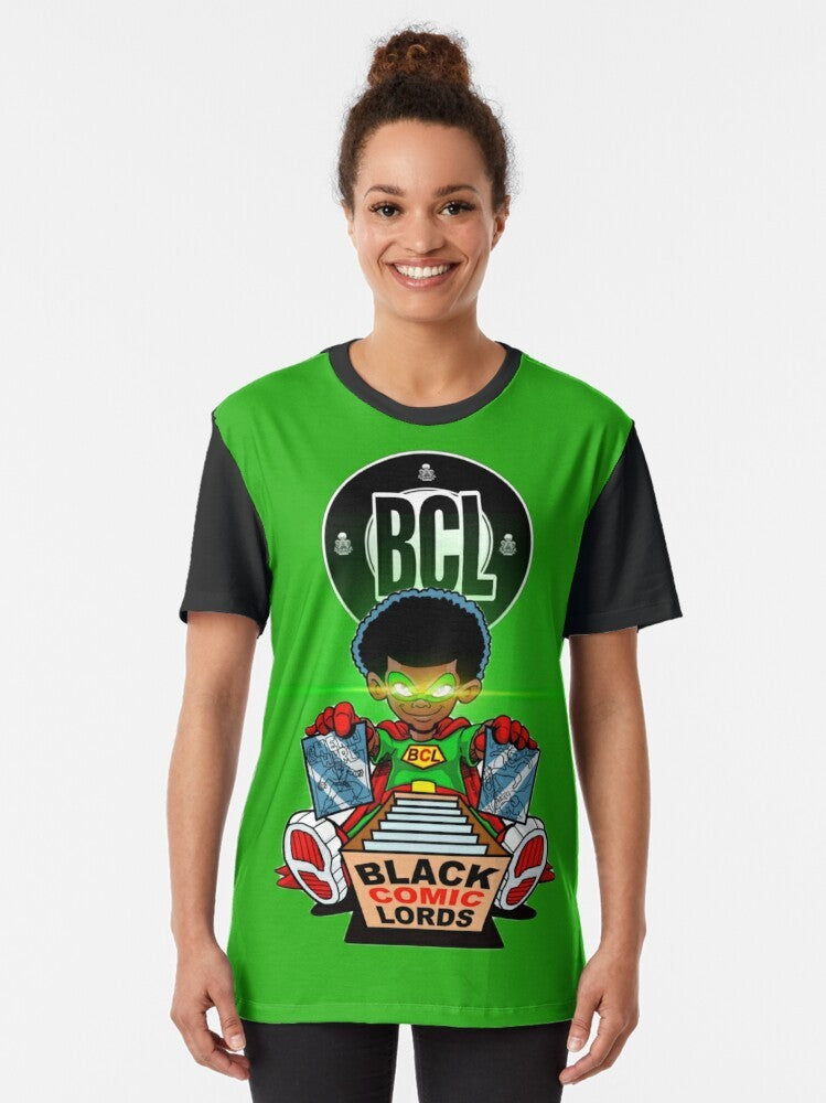 BCL Super Saiyan Edition Graphic T-Shirt featuring a dragon ball inspired design - Women