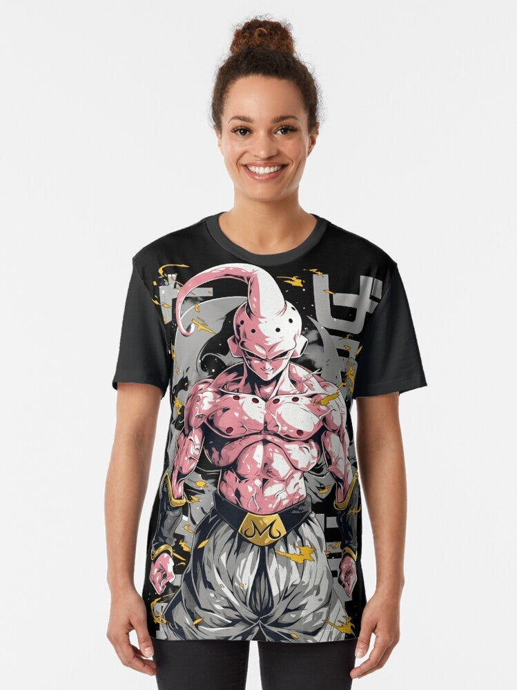 Majin Buu from the Dragon Ball Z anime series graphic t-shirt - Women