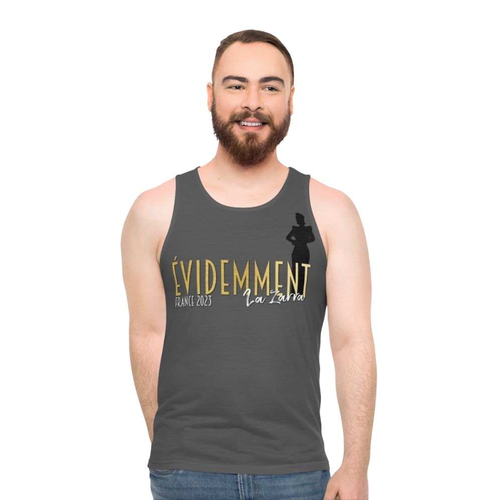 Unisex France Eurovision 2023 La Zarra Tank Top - men