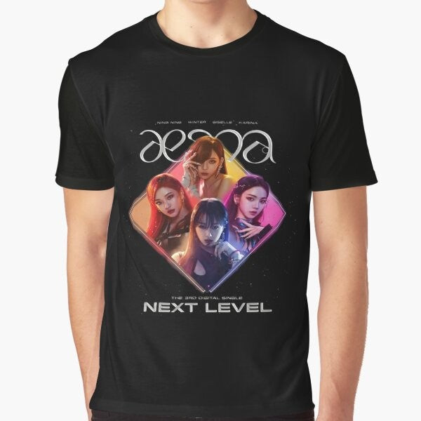 Aespa Kpop Lightstick Graphic T-Shirt