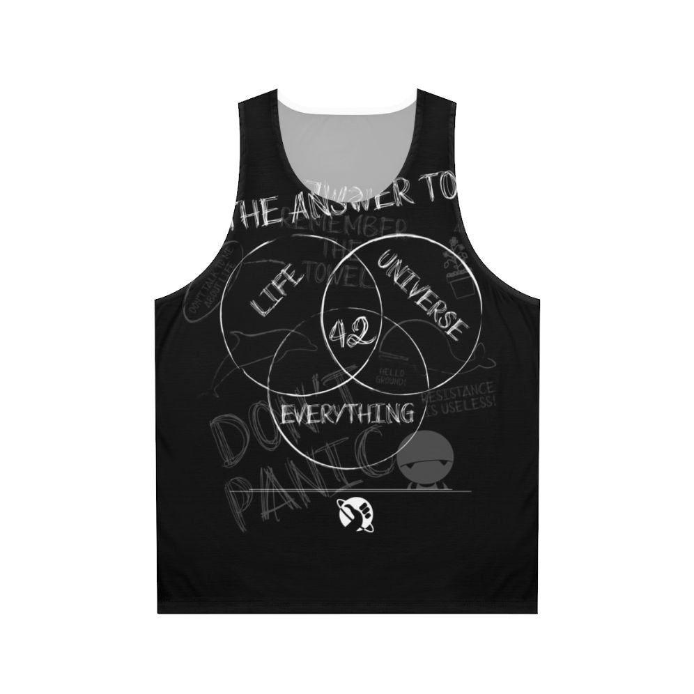 Unisex hitchhiker's guide to the galaxy tank top