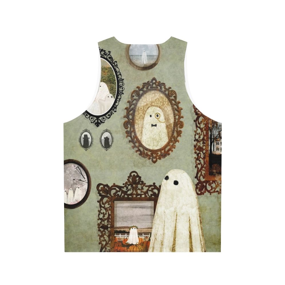 Vintage ghost portrait gallery unisex tank top - Back