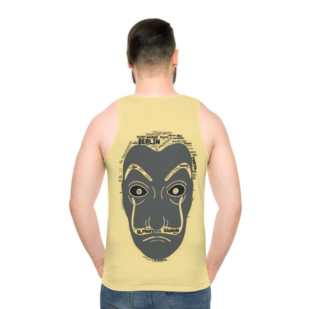 Dali Mask La Casa De Papel Unisex Tank Top - men back