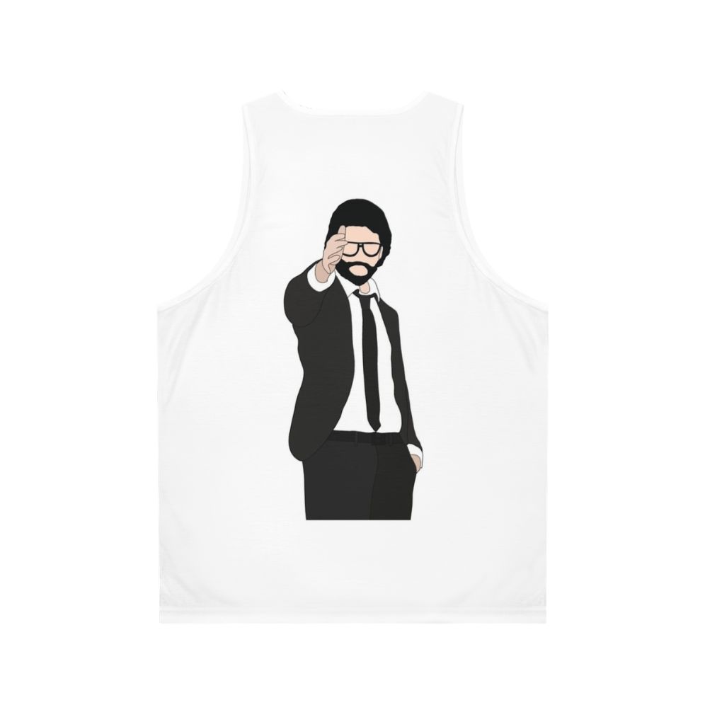 Money Heist The Professor Unisex Tank Top - Back