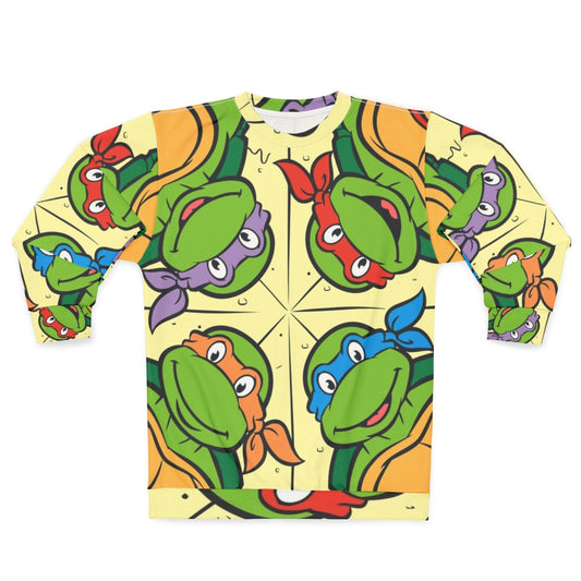 Retro 80s Pizza Time Teenage Mutant Ninja Turtles Sweatshirt