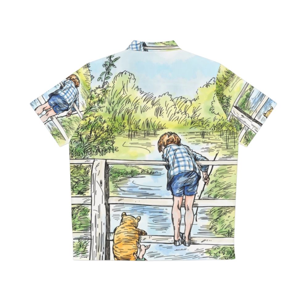 Winnie the Pooh Hawaiian Shirt featuring classic Pooh illustration - Back