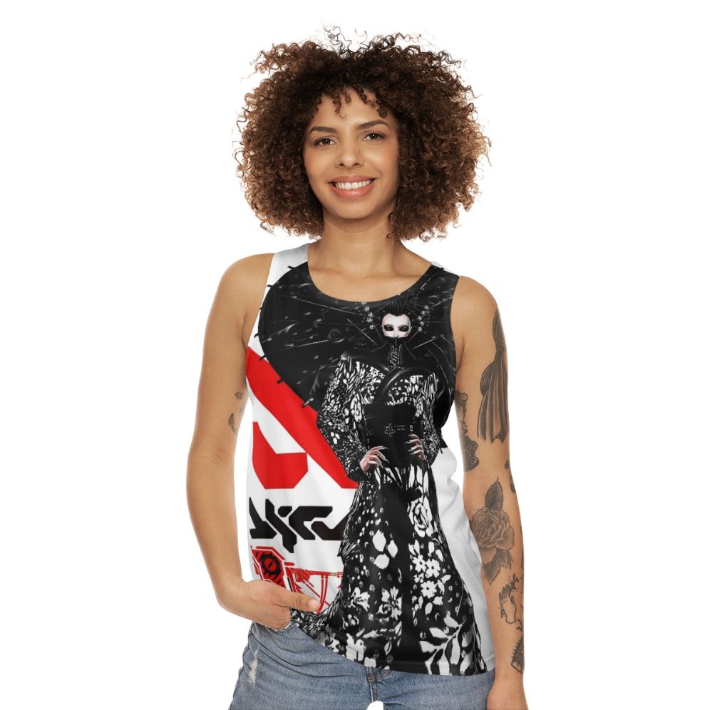 Cyberpunk futuristic unisex tank top - women