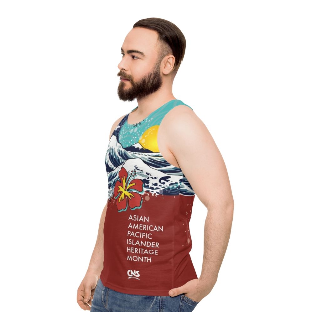 Asian American Pacific Island Heritage Month Unisex Tank Top - men side