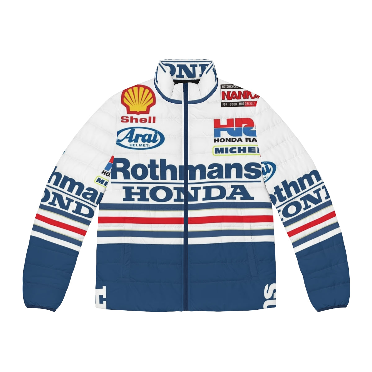 NSR Racing Puffer Jacket with Iconic Motorcycle Style