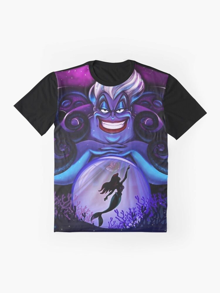 Ursula the Sea Witch from The Little Mermaid graphic t-shirt - Flat lay