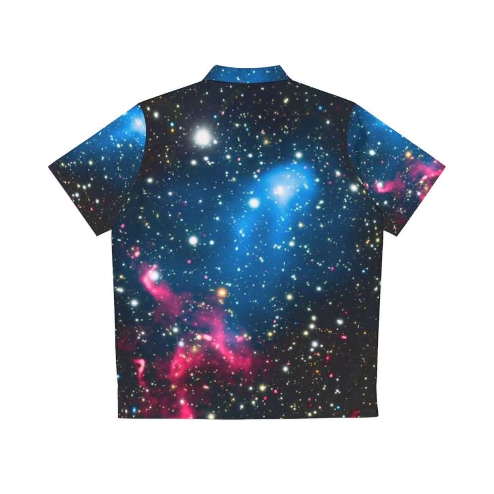 Galaxies Colliding in Space Hawaiian Shirt - Back