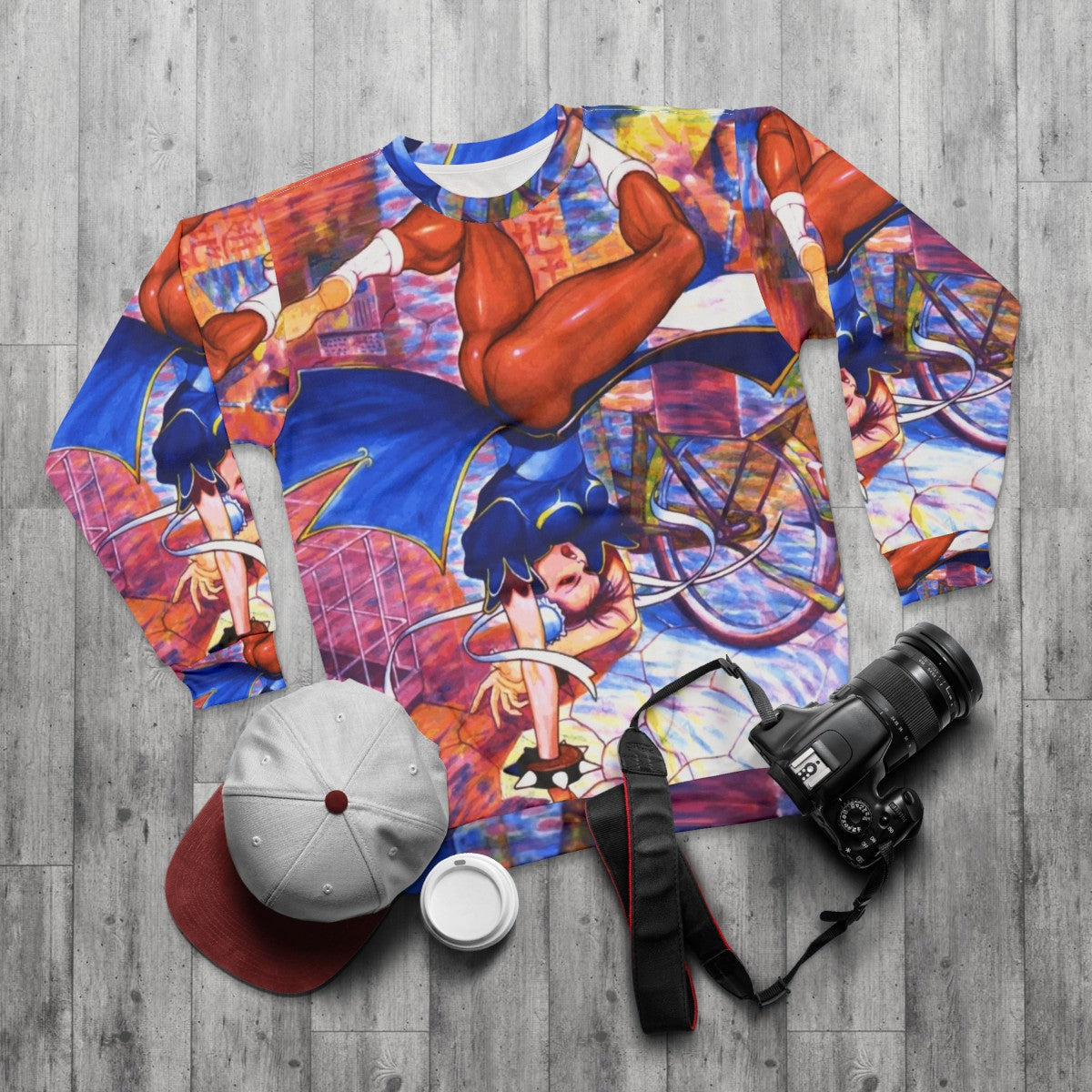 Chun Li Street Fighter II Retro Sweatshirt - flat lay