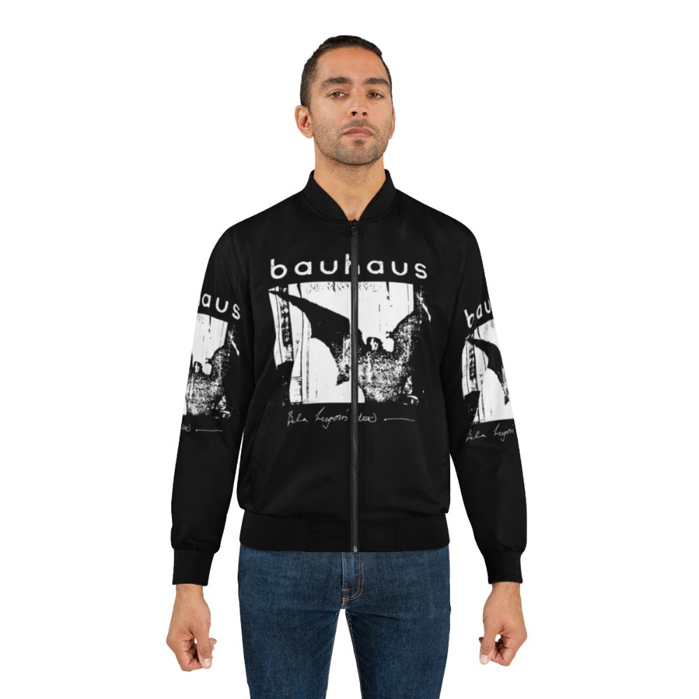 Bauhaus Bomber Jacket with Bat Wing Design - Lifestyle