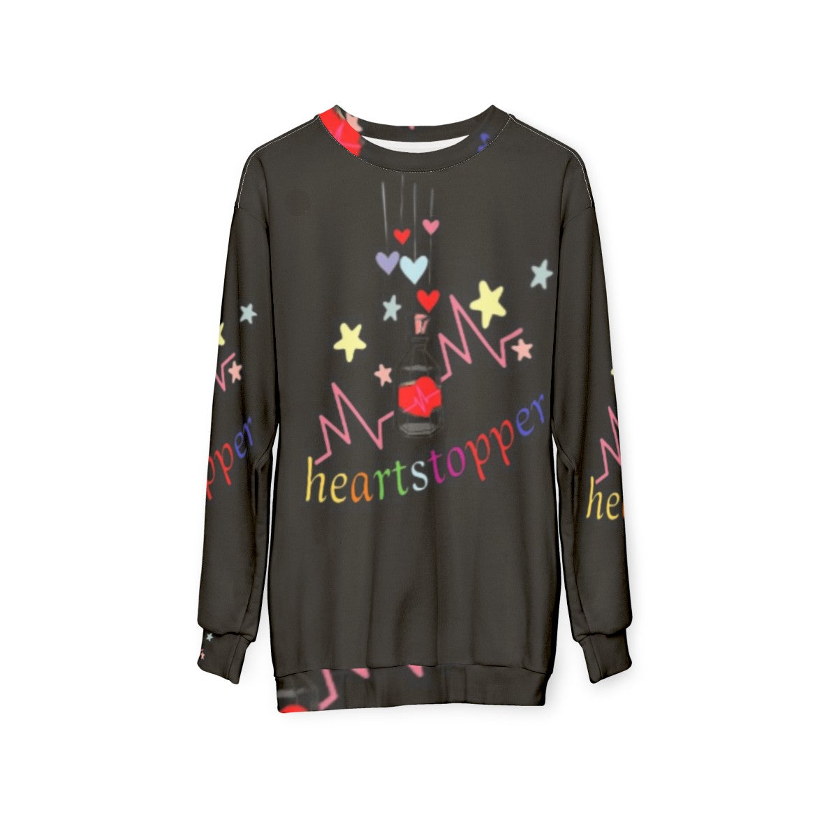 Heartstopper Bisexual Pride Valentines Day Sweatshirt - hanging