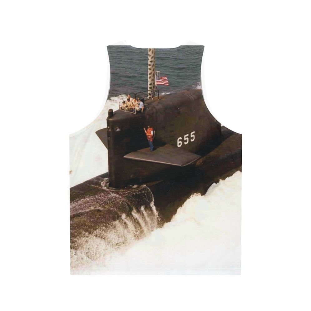 USS Henry L. Stimson SSBN-655 Navy Tank Top - Back