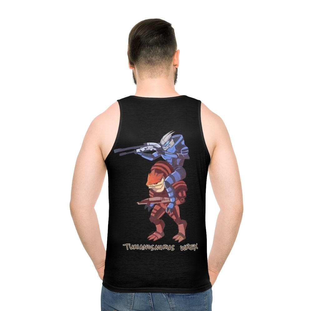 Turianosaurus Wrex Unisex Tank Top - men back