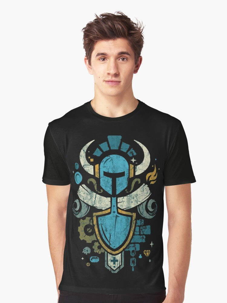 Shovel Knight Shovelry Emblem Crest Graphic T-Shirt - Men